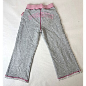 Vintage 90s Lizzie McGuire Sweat Pants Pink Gray Girls Y2K Buh-Bye Size 7-8